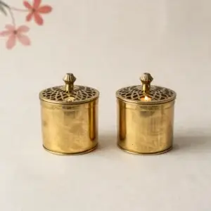 Golden Bloom Wax & Botanical Candle Set